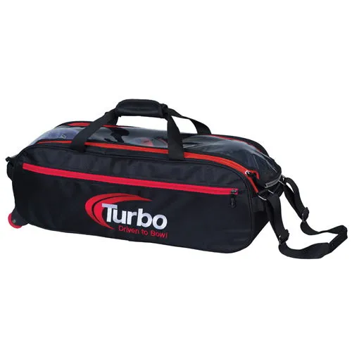 Turbo Pursuit Slim Triple Tote Black/Red