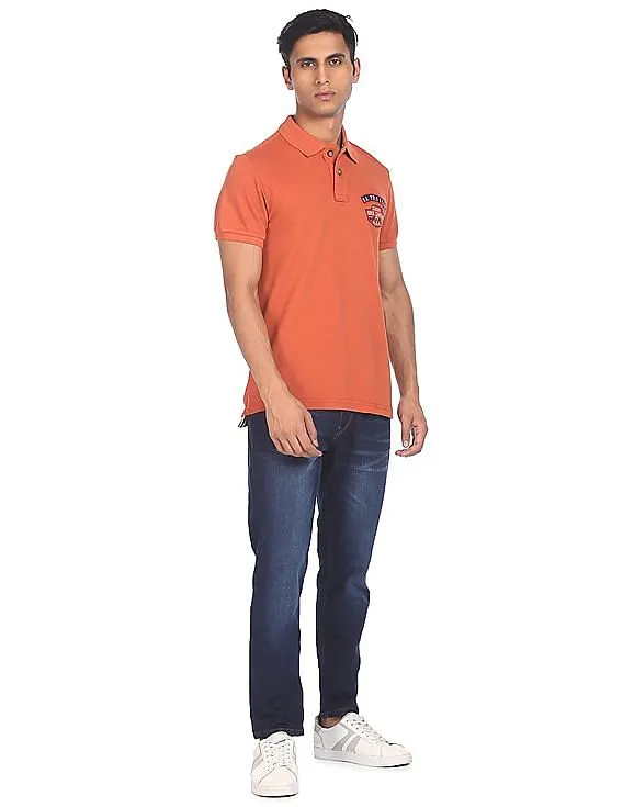 U.S. Polo Assn. Denim Co. Short Sleeve Solid Polo Shirt