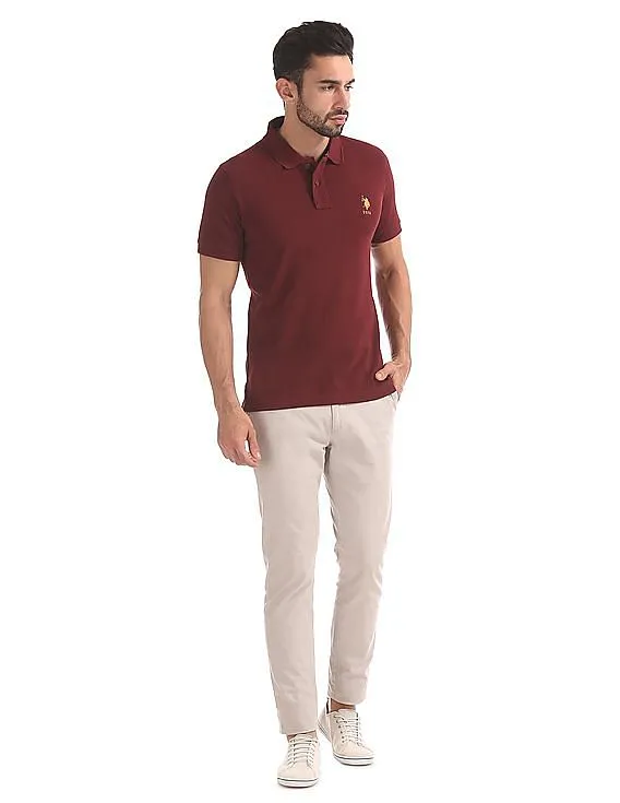 U.S. Polo Assn. Standard Fit Pique Polo Shirt