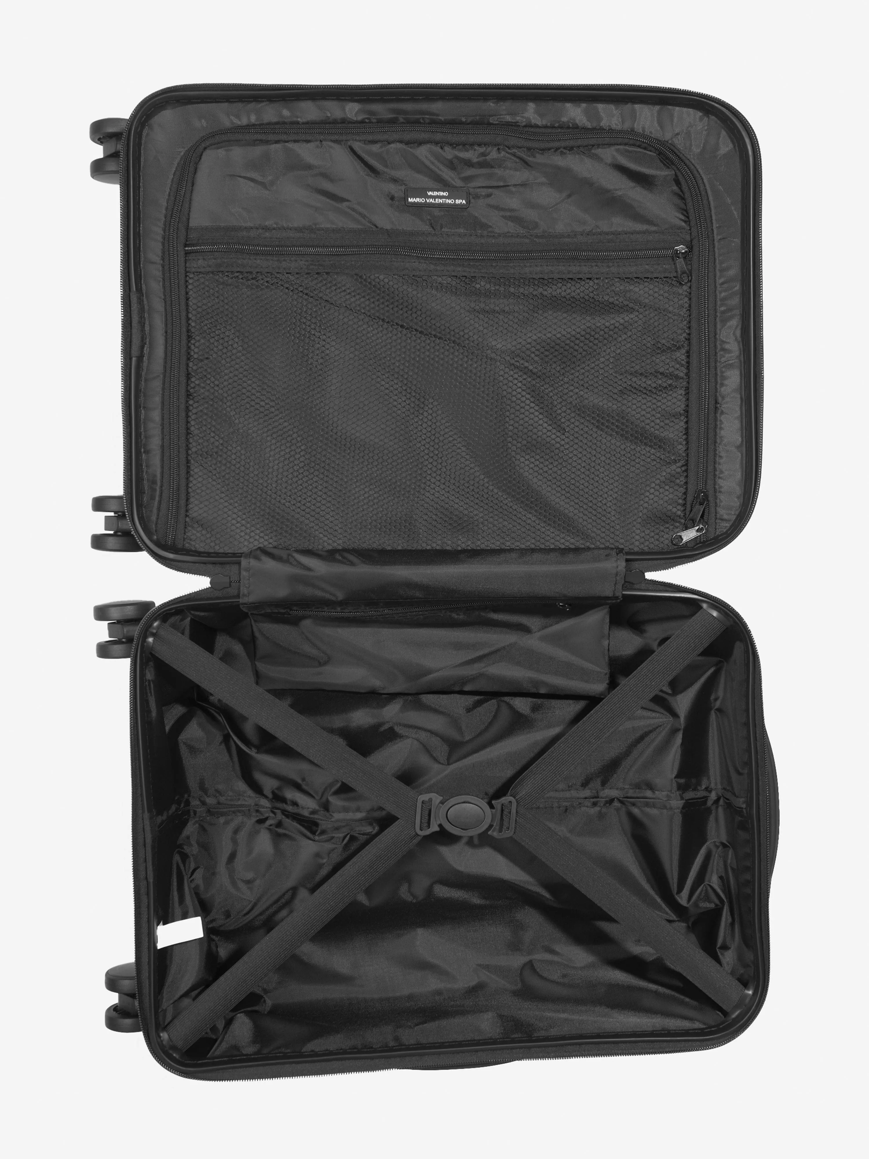 Valentino Kids Explorer Small Size Carry On Suitcase in Black (50cm)