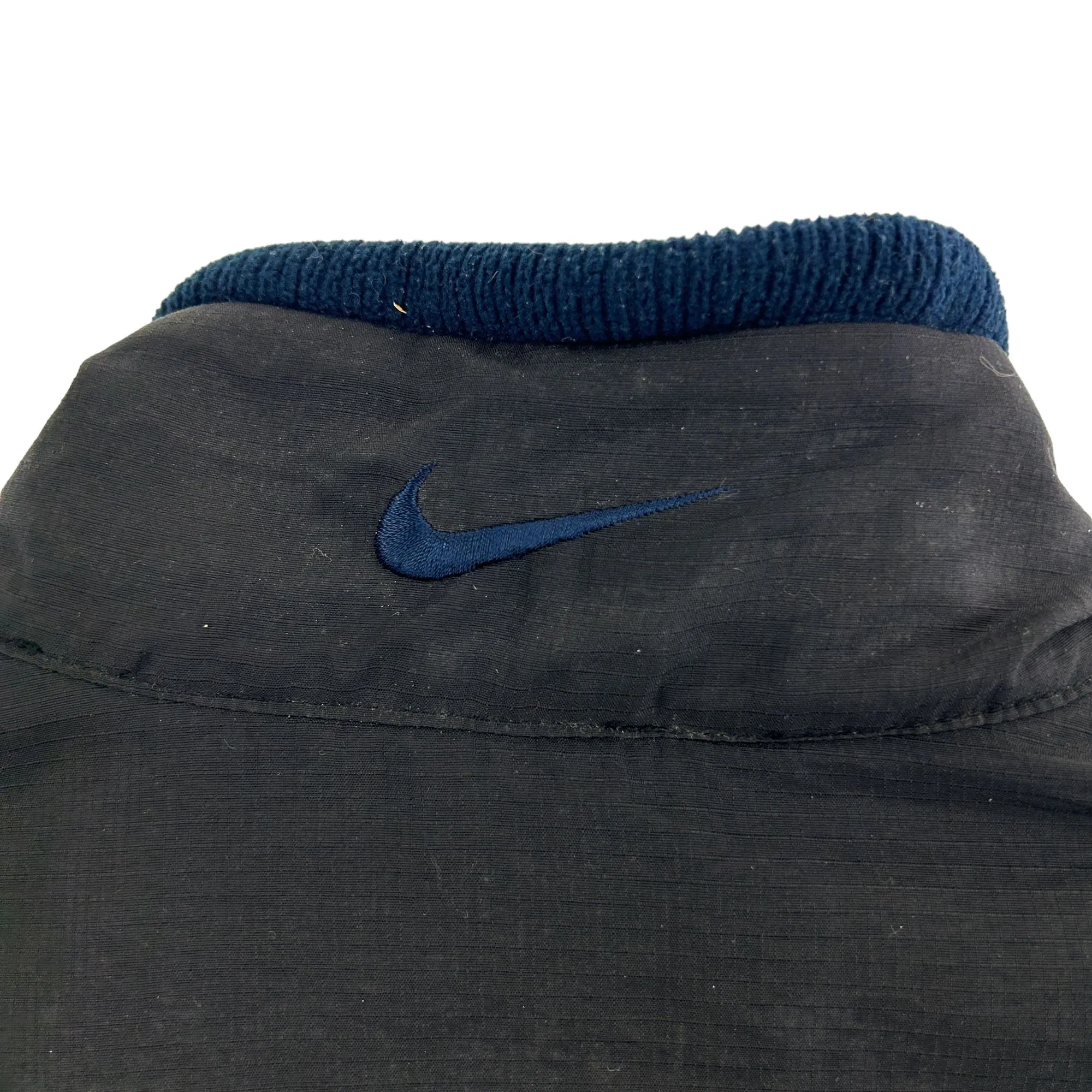 Vintage Nike Navy Fleece Q Zip Pullover Jumper Size XL | Second Wave Vintage