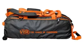 Vise 3 Ball Clear Top Roller/Tote Black/Orange