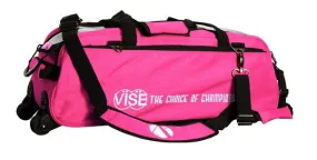 Vise 3 Ball Clear Top Roller/Tote Pink