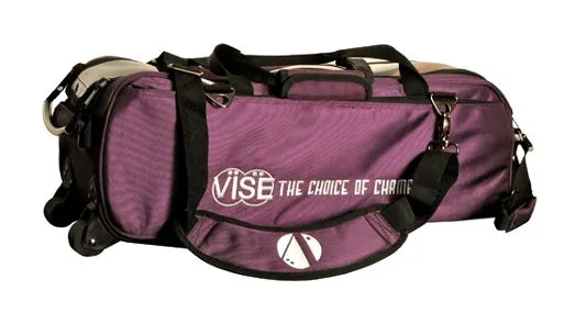 Vise 3 Ball Clear Top Roller/Tote Purple