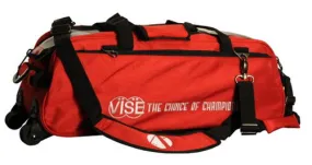 Vise 3 Ball Clear Top Roller/Tote Red