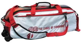 Vise 3 Ball Clear Top Roller/Tote White/Red