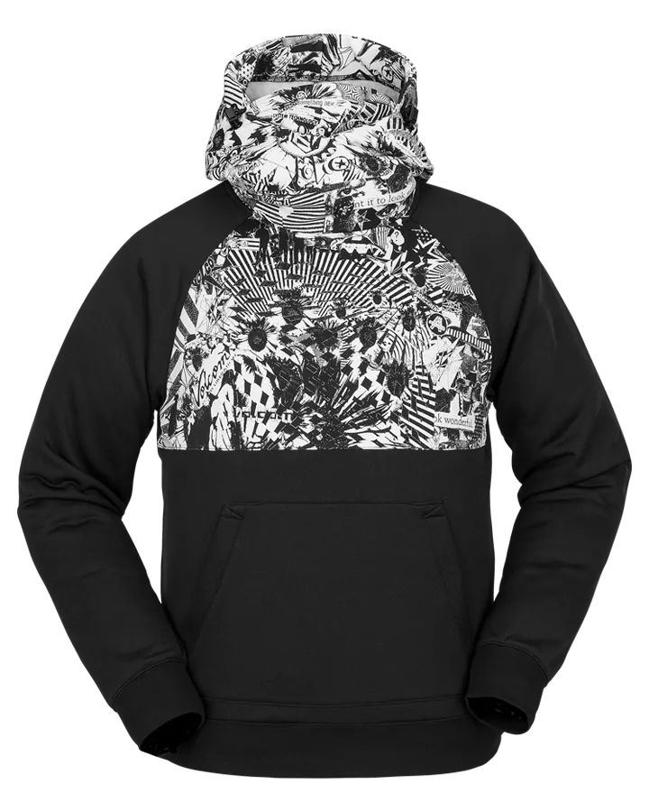 Volcom Hydro Riding Hoodie - Black White