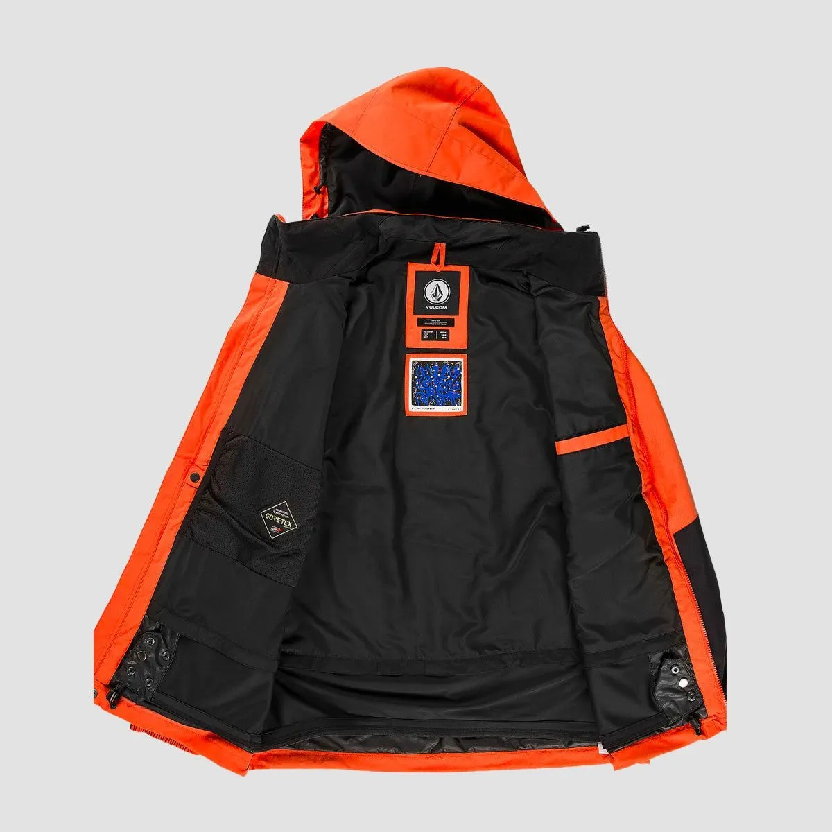 Volcom Longo Gore-Tex Snow Jacket Orange Shock