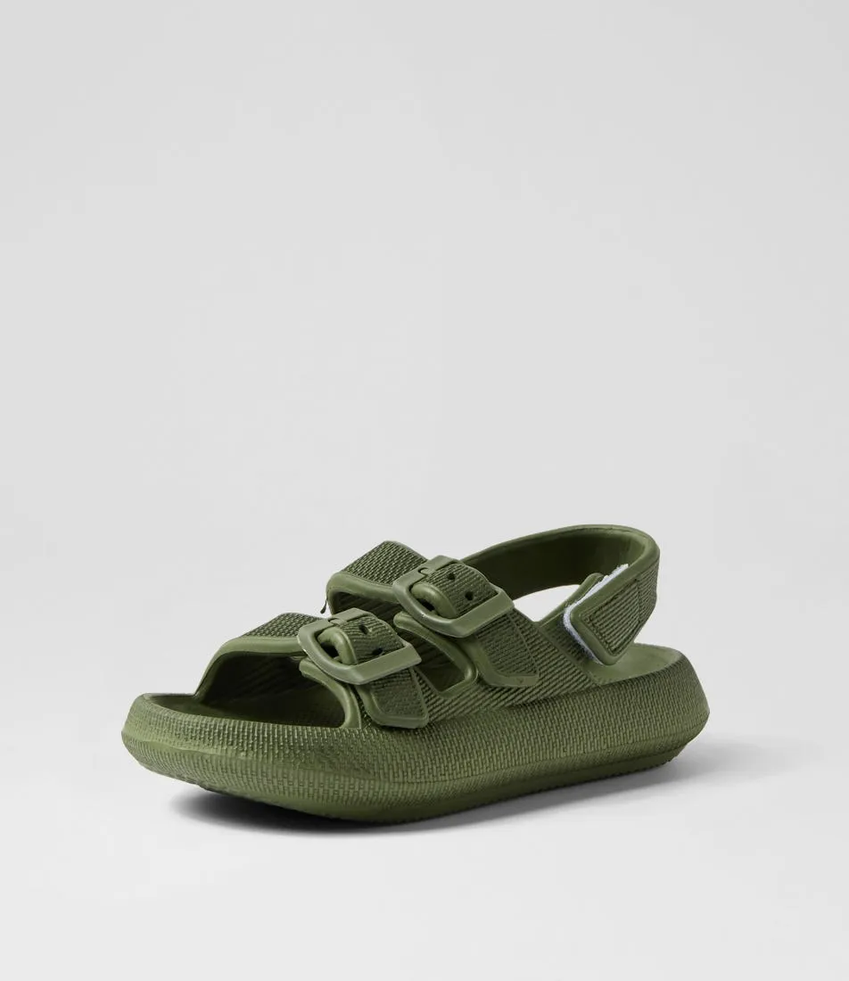 WALNUT Jamie Tot Khaki Eva Sandals