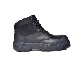 Wide Load 690BZC Composite Safety Toe Zip 6 inch Work Boot - Black - 6E Only