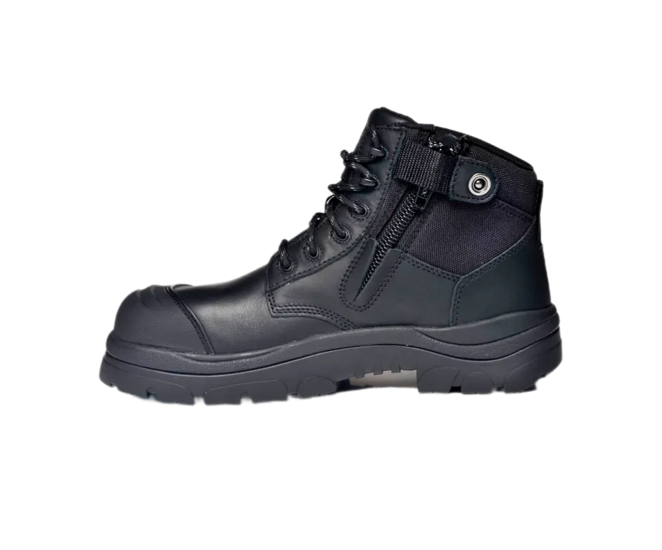 Wide Load 690BZC Composite Safety Toe Zip 6 inch Work Boot - Black - 6E Only