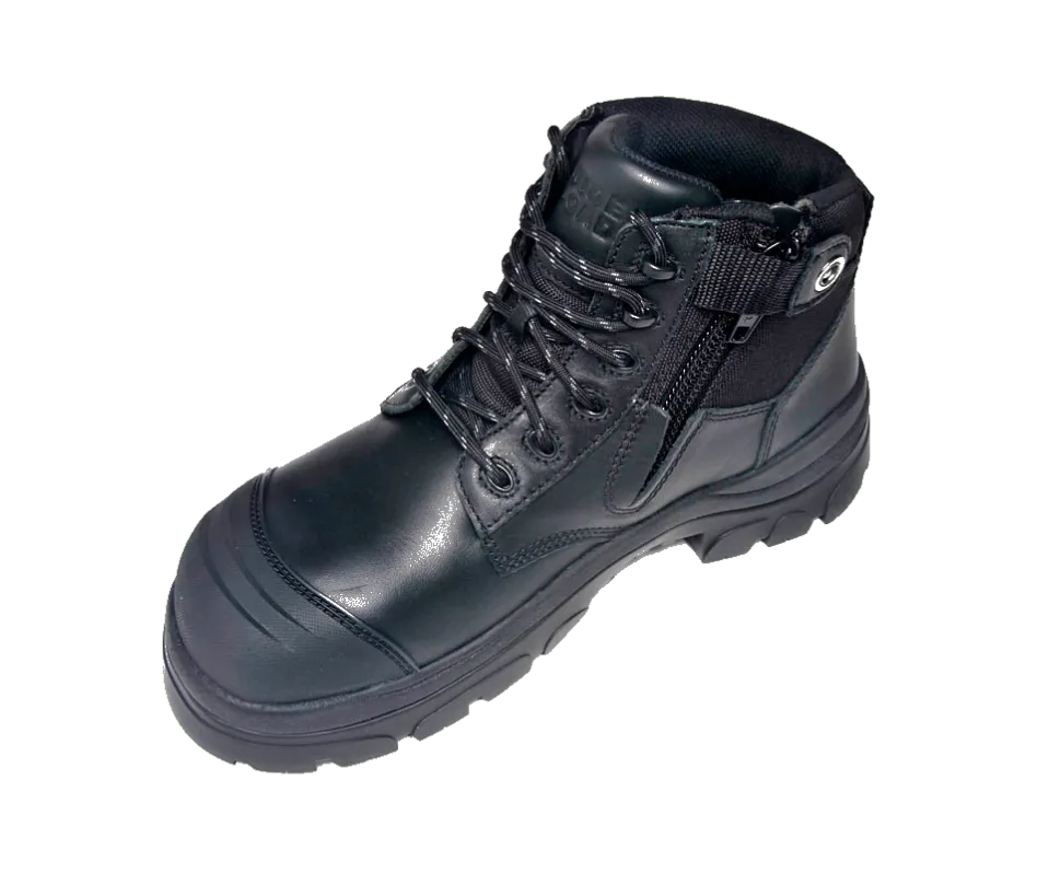 Wide Load 690BZC Composite Safety Toe Zip 6 inch Work Boot - Black - 6E Only