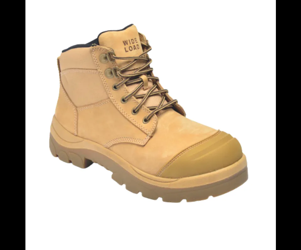 Wide Load 690WZN Non-Safety Toe Zip Water-resistant  6 inch Work Boot - Wheat - 6E Only