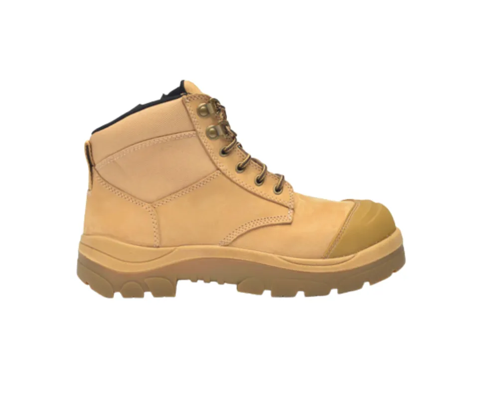 Wide Load 690WZN Non-Safety Toe Zip Water-resistant  6 inch Work Boot - Wheat - 6E Only