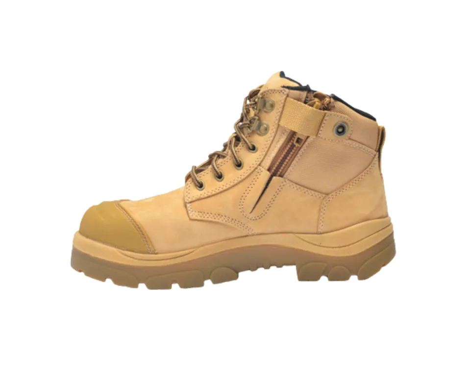 Wide Load 690WZN Non-Safety Toe Zip Water-resistant  6 inch Work Boot - Wheat - 6E Only