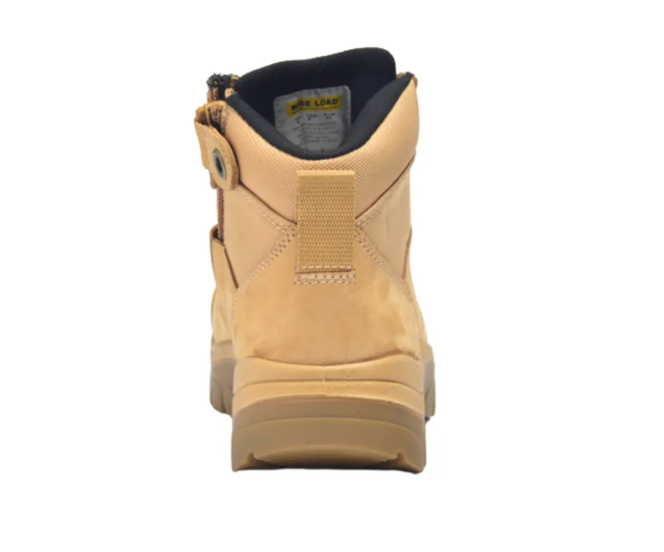 Wide Load 690WZN Non-Safety Toe Zip Water-resistant  6 inch Work Boot - Wheat - 6E Only