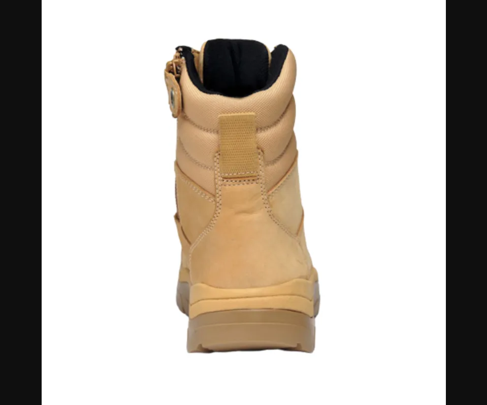 Wide Load 890WZC Composite Safety Toe Zip 8 inch Work Boot - Wheat - 6E Only