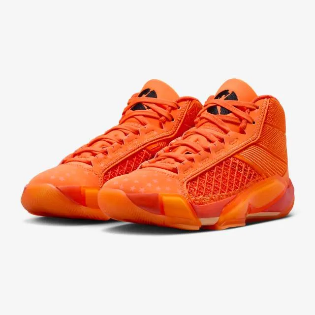 Wnba x nike women's air jordan 38 (center star/ orange/ cone/ black/ brilliant orange/ melon tint) s