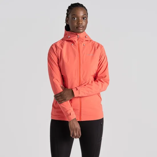 Women's Bronte 2.5L Stretch Waterproof Jacket - Rose Coral | Craghoppers UK