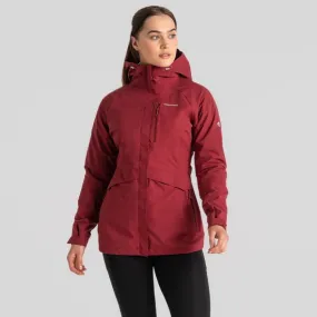 Women's Caldbeck Waterproof Jacket  - Mulberry Jam | Craghoppers UK