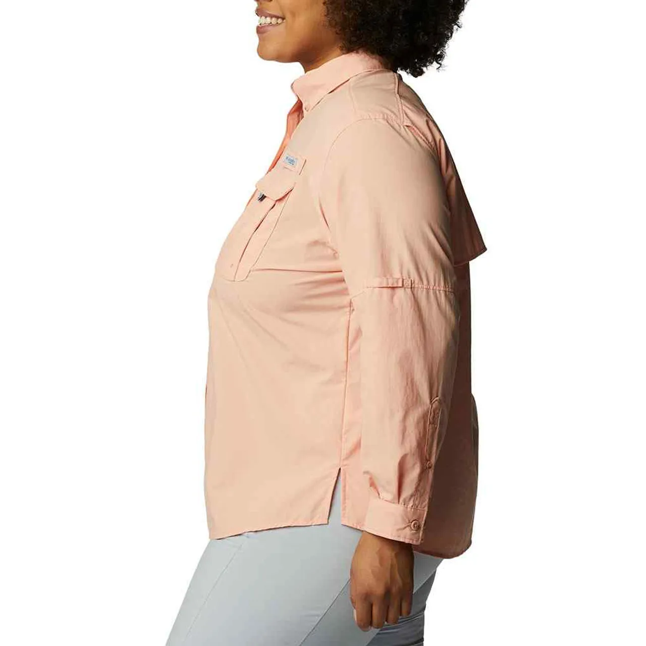 Women's Columbia PFG Bahama Long Sleeve Shirt - Plus Size