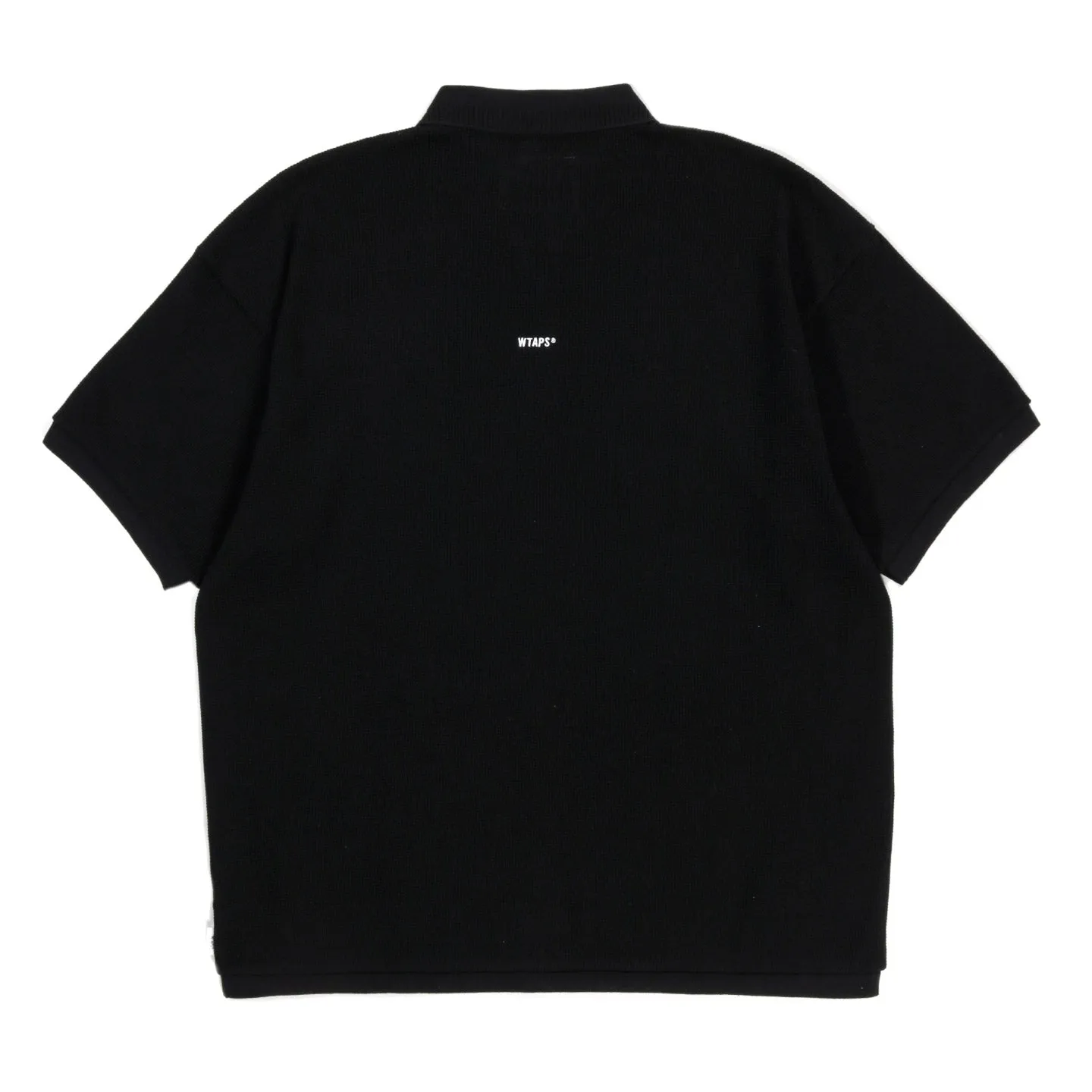 WTAPS KNIT POLO SHIRT BLACK