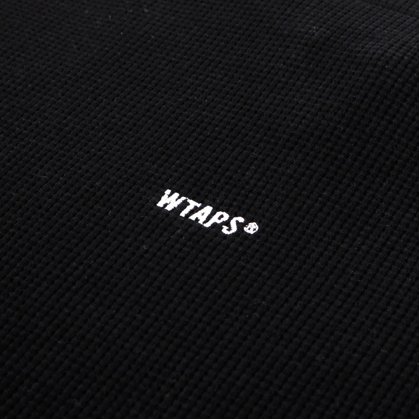 WTAPS KNIT POLO SHIRT BLACK