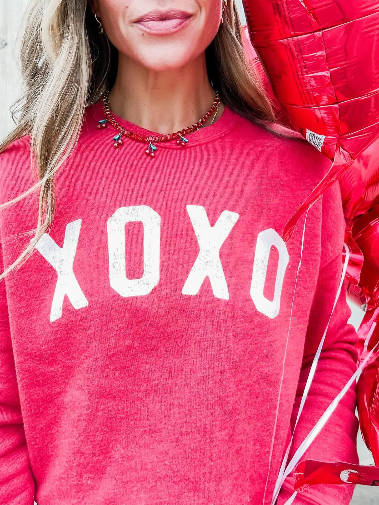 XOXO Unisex Fleece Pullover Relaxed Fit Sweatshirt