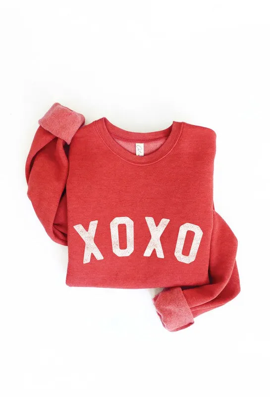 XOXO Unisex Fleece Pullover Relaxed Fit Sweatshirt