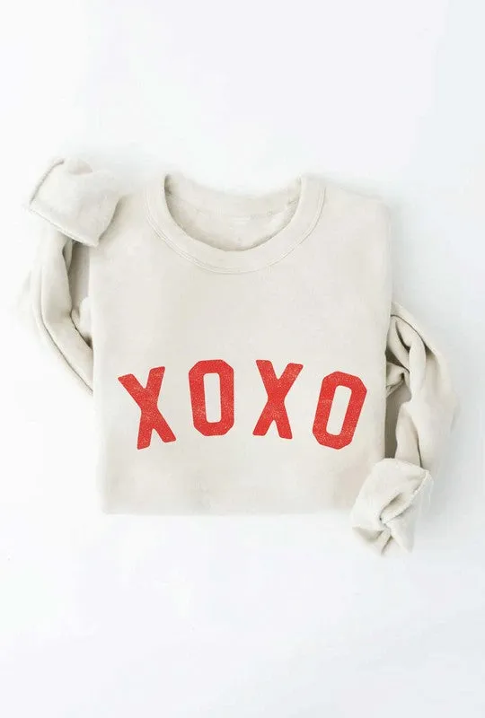 XOXO Unisex Fleece Pullover Relaxed Fit Sweatshirt