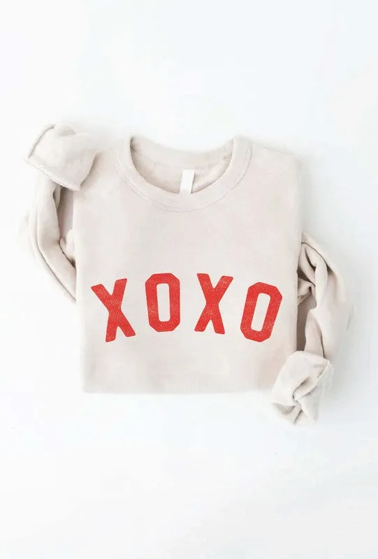 XOXO Unisex Fleece Pullover Relaxed Fit Sweatshirt