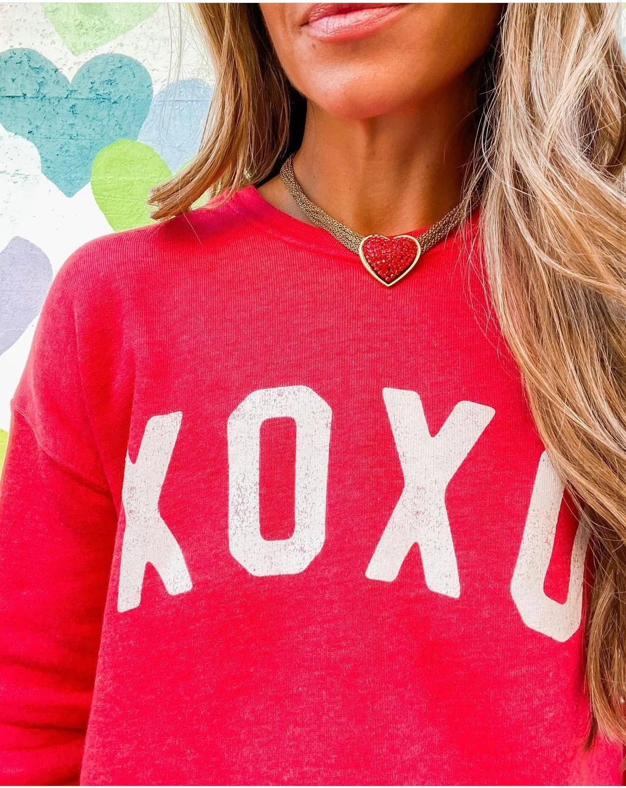 XOXO Unisex Fleece Pullover Relaxed Fit Sweatshirt