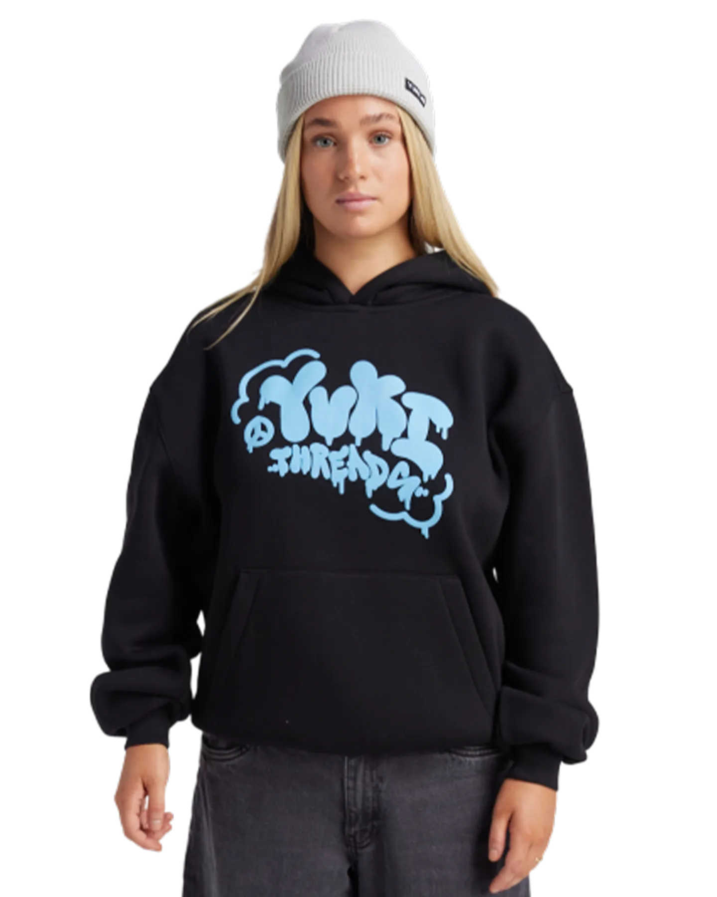 Yuki Threads Loop Shred Hoodie - Black