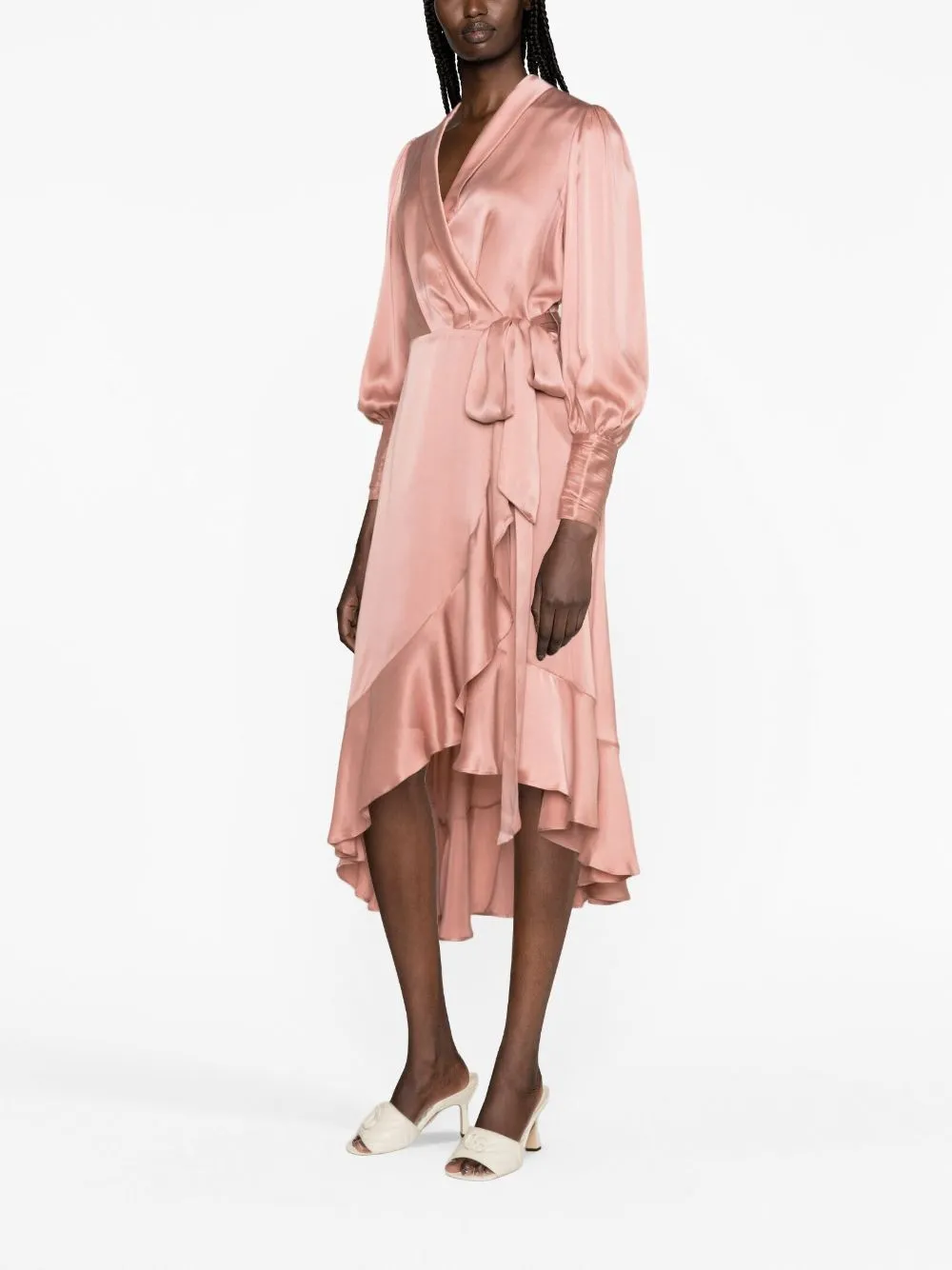 ZIMMERMANN    Zimmermann Silk Wrap Midi Dress